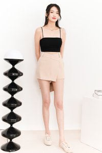 Raquel Ruched Co-ord Padded Top in Black Raquel Ruched Co-ord Padded Top in Black