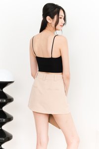 Raquel Ruched Co-ord Padded Top in Black Raquel Ruched Co-ord Padded Top in Black