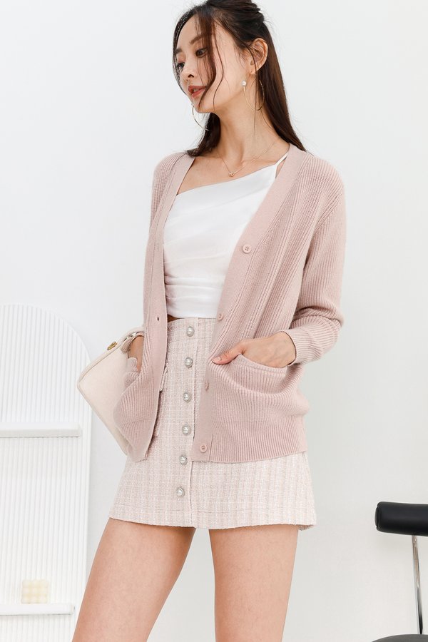 Keely Knit Cardigan in Pink