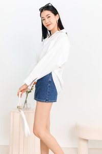 DEFECT | Oliver Oversized Shirt in White in M DEFECT | Oliver Oversized Shirt in White in M