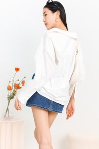DEFECT | Oliver Oversized Shirt in White in M DEFECT | Oliver Oversized Shirt in White in M