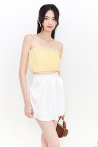 SALE EXCLUSIVE | Paylyn Pleated Tube Top in Yellow SALE EXCLUSIVE | Paylyn Pleated Tube Top in Yellow