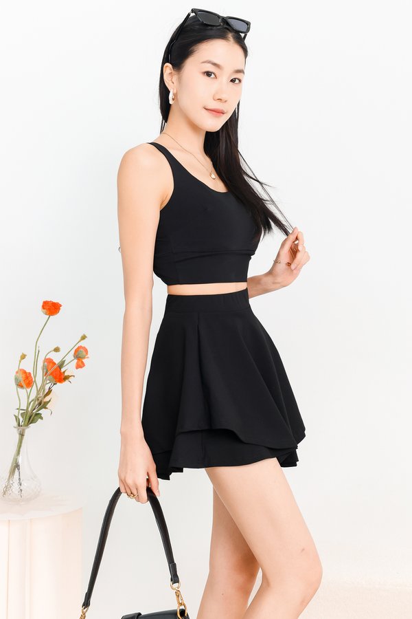 Ada Athleisure Co-ord Set in Black