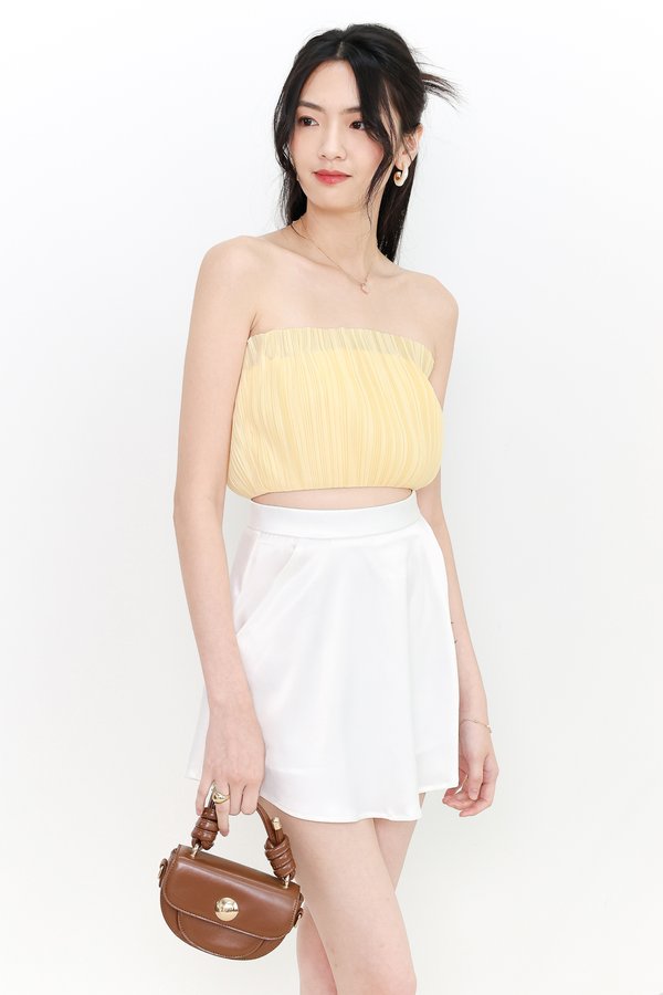 SALE EXCLUSIVE | Paylyn Pleated Tube Top in Yellow