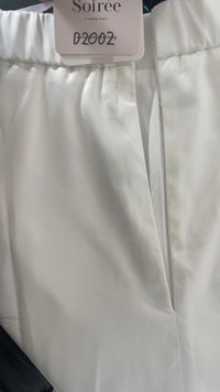 DEFECT | Seralie Satin Skorts in White in M