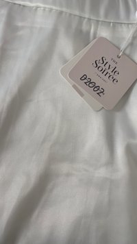 DEFECT | Seralie Satin Skorts in White in M