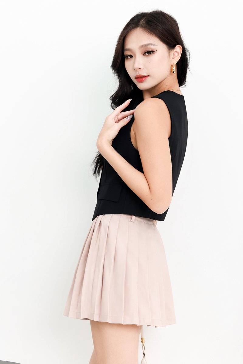 Velda Vest Co-ord Skorts in Blush