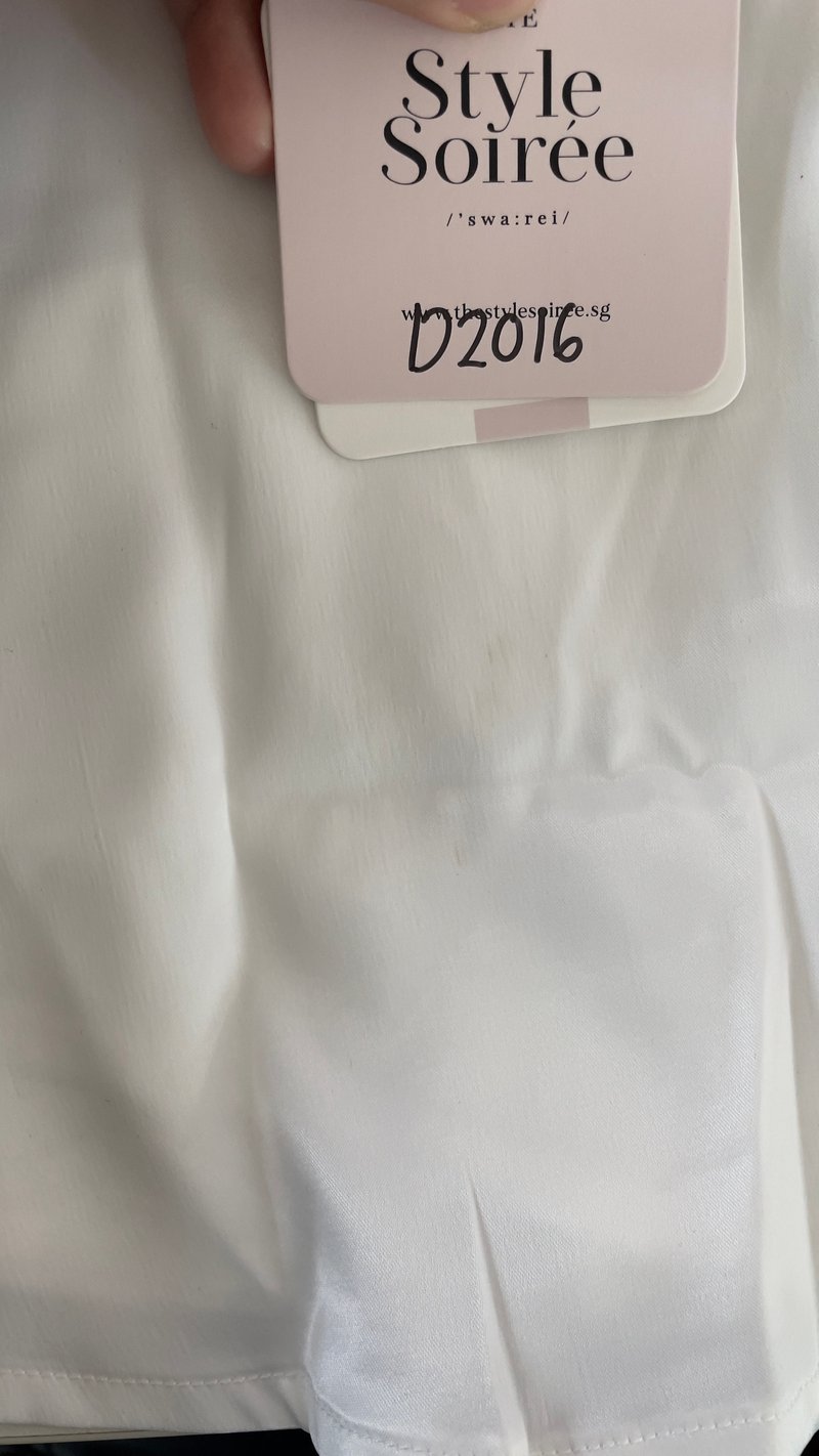 DEFECT | Seralie Satin Skorts in White in S DEFECT | Seralie Satin Skorts in White in S