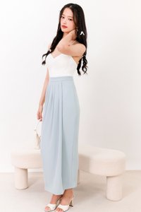 SALE EXCLUSIVE | Darryn Drape Maxi Skirt in Sky Blue