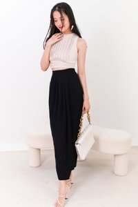 SALE EXCLUSIVE | Darryn Drape Maxi Skirt in Black