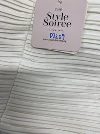 DEFECT | Poline Pleated Padded Top in White in XL