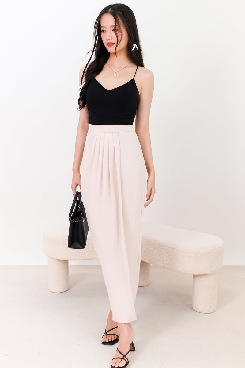 SALE EXCLUSIVE | Darryn Drape Maxi Skirt in Blush SALE EXCLUSIVE | Darryn Drape Maxi Skirt in Blush