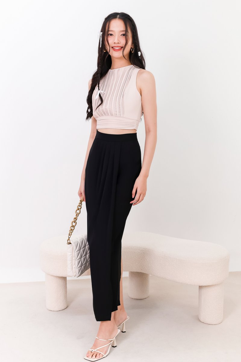 SALE EXCLUSIVE | Darryn Drape Maxi Skirt in Black