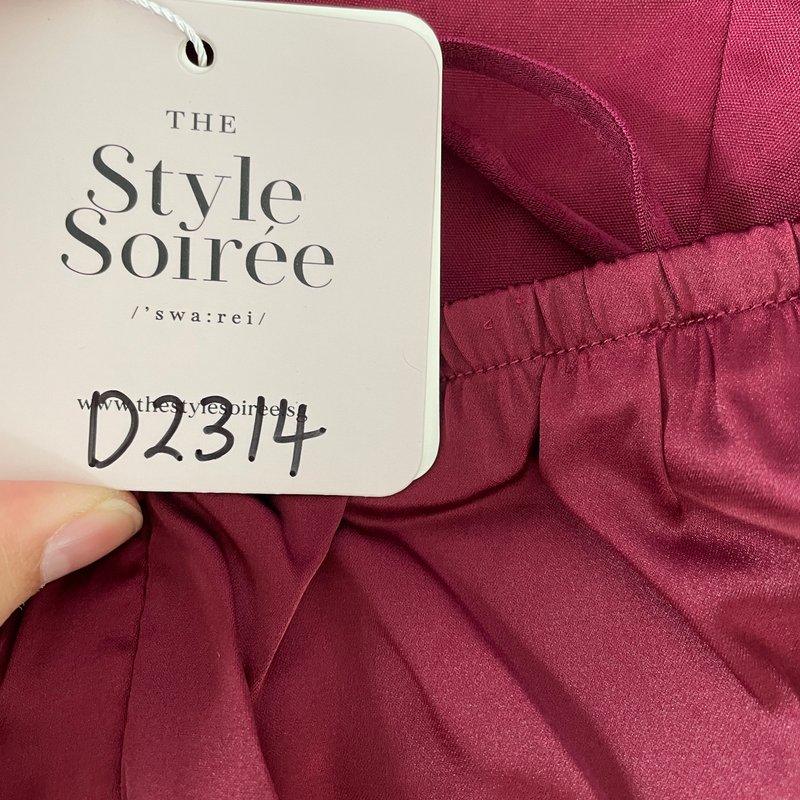 DEFECT | Claire Cross Back Maxi in Maroon in S