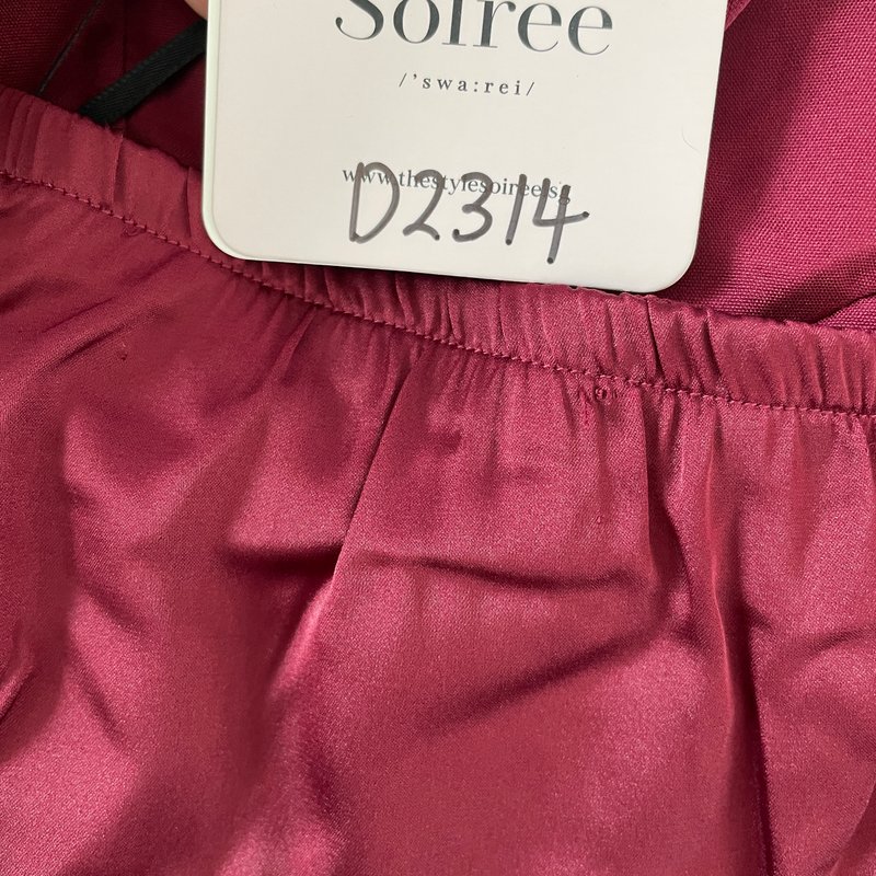 DEFECT | Claire Cross Back Maxi in Maroon in S