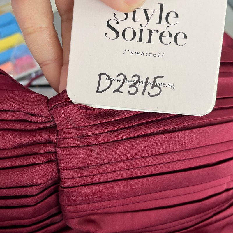 DEFECT | Claire Cross Back Maxi in Maroon in XXS / XS / M 