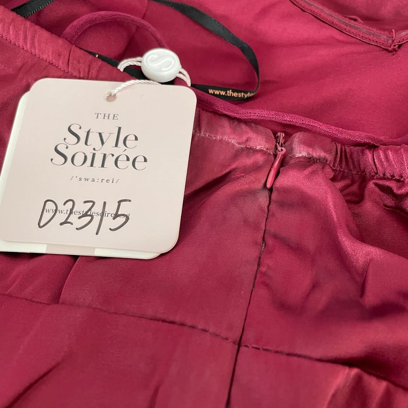 DEFECT | Claire Cross Back Maxi in Maroon in XXS / XS / M 