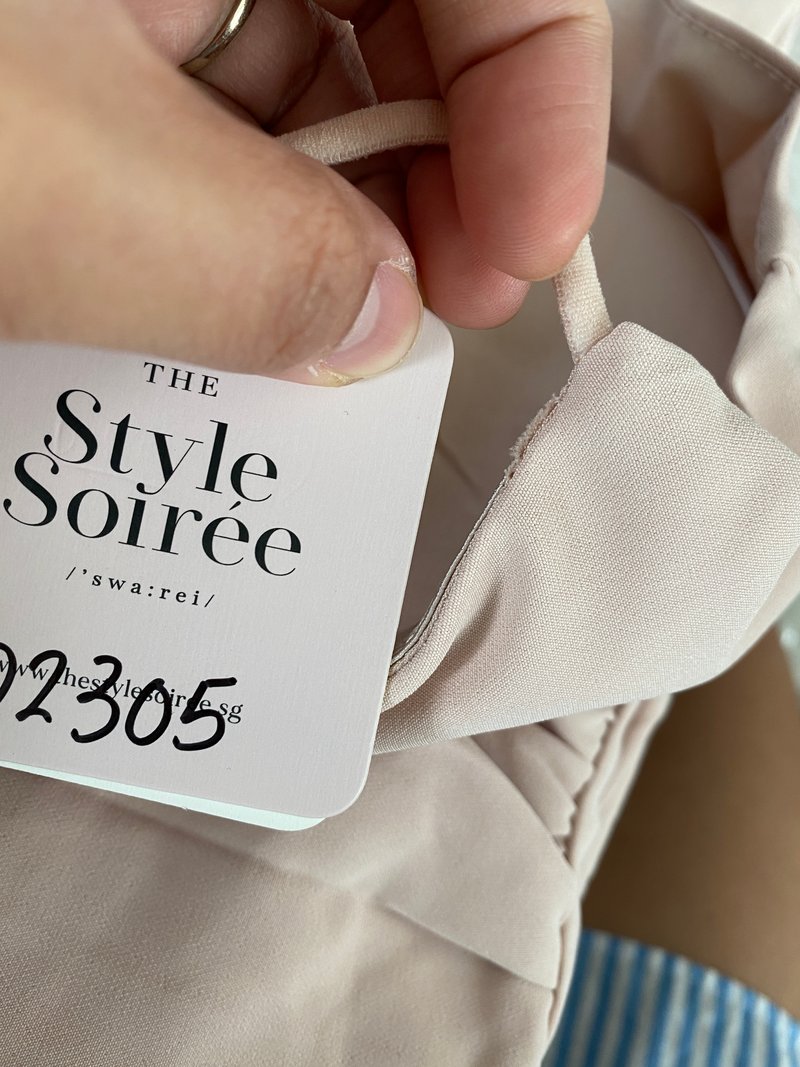 DEFECT | Rianna Ruched Mermaid Midi in Blush in XS