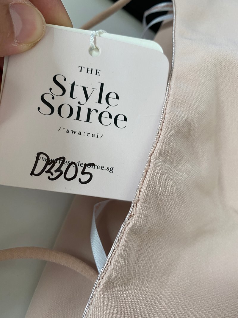 DEFECT | Rianna Ruched Mermaid Midi in Blush in XS