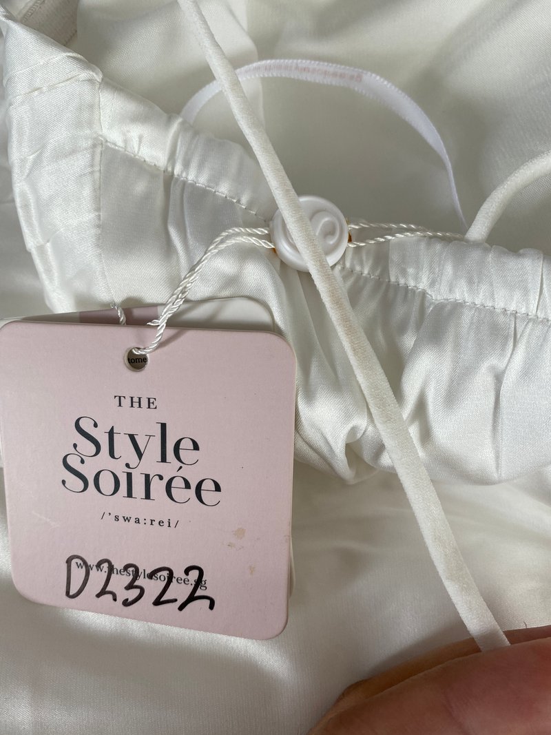 DEFECT | Claire Cross Back Maxi in White in XS / S