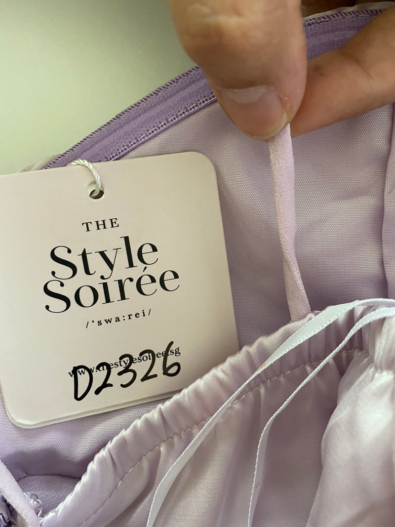 DEFECT | Claire Cross Back Maxi in Lilac in M