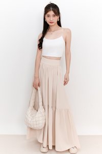 DEFECT | Cadea Cross Back Top in White in L DEFECT | Cadea Cross Back Top in White in L