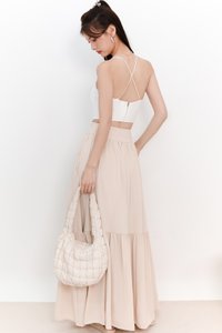 DEFECT | Cadea Cross Back Top in White in L DEFECT | Cadea Cross Back Top in White in L