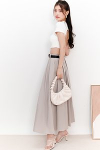 DEFECT | Beatrice Back Cut Out Tee in White in L