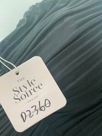 DEFECT | Poline Pleated Padded Top in Black in XS  DEFECT | Poline Pleated Padded Top in Black in XS