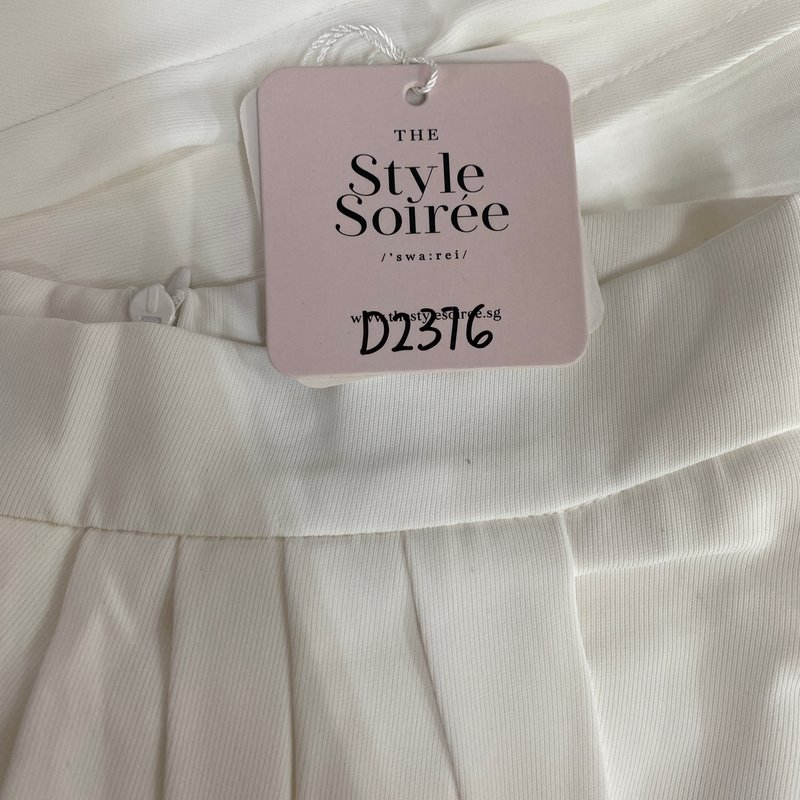 DEFECT | Darryn Drape Midi Skirt in White in XXS / XS / L