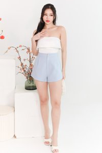 Hedine Highwaist Shorts in Light Blue  Hedine Highwaist Shorts in Light Blue