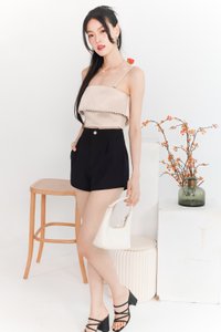 DEFECT | Parisie Pearl Satin Top in Champagne in S DEFECT | Parisie Pearl Satin Top in Champagne in S