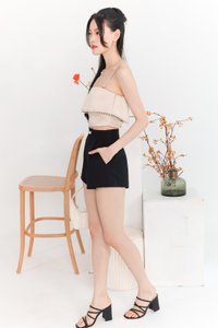 DEFECT | Parisie Pearl Satin Top in Champagne in S DEFECT | Parisie Pearl Satin Top in Champagne in S