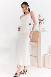 Tanrine Toga Midaxi in White