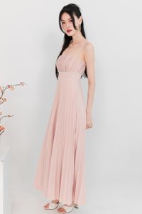 Perdi Pearl Pleated Jumpsuit in Light Pink Perdi Pearl Pleated Jumpsuit in Light Pink