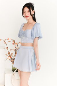 DEFECT | Priscilla Pearl Co-ord Skorts in Light Blue in S