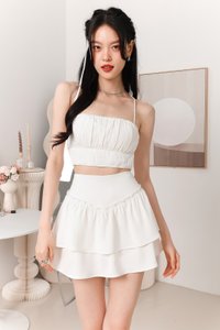 Paelyna Pearl Textured Top in White