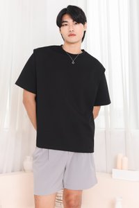 Silvanna Structured Tee in Black Silvanna Structured Tee in Black