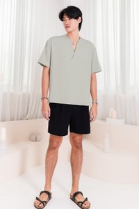 Saber Short Sleeve Shirt in Muted Sage