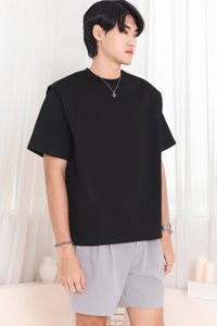 Silvanna Structured Tee in Black Silvanna Structured Tee in Black