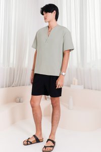 Saber Short Sleeve Shirt in Muted Sage