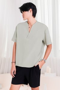 Saber Short Sleeve Shirt in Muted Sage