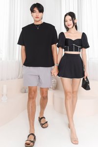 Silvanna Structured Tee in Black Silvanna Structured Tee in Black