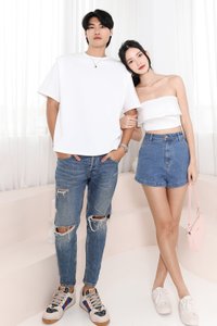 Silvanna Structured Tee in White