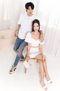 Priscilla Pearl Co-ord Top in White