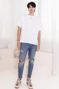 Silvanna Structured Tee in White