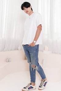 Silvanna Structured Tee in White