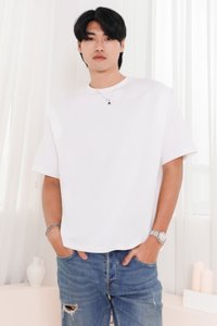 Silvanna Structured Tee in White