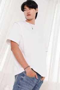 Silvanna Structured Tee in White