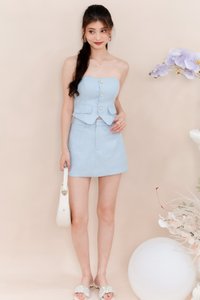 Trisha Tweed Co-ord Skorts in Blue Trisha Tweed Co-ord Skorts in Blue